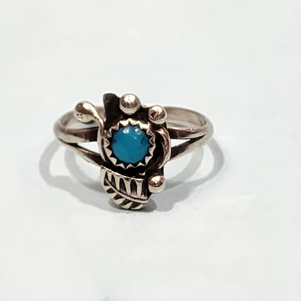 Vintage Native Sleeping Beauty and Sterling Ring